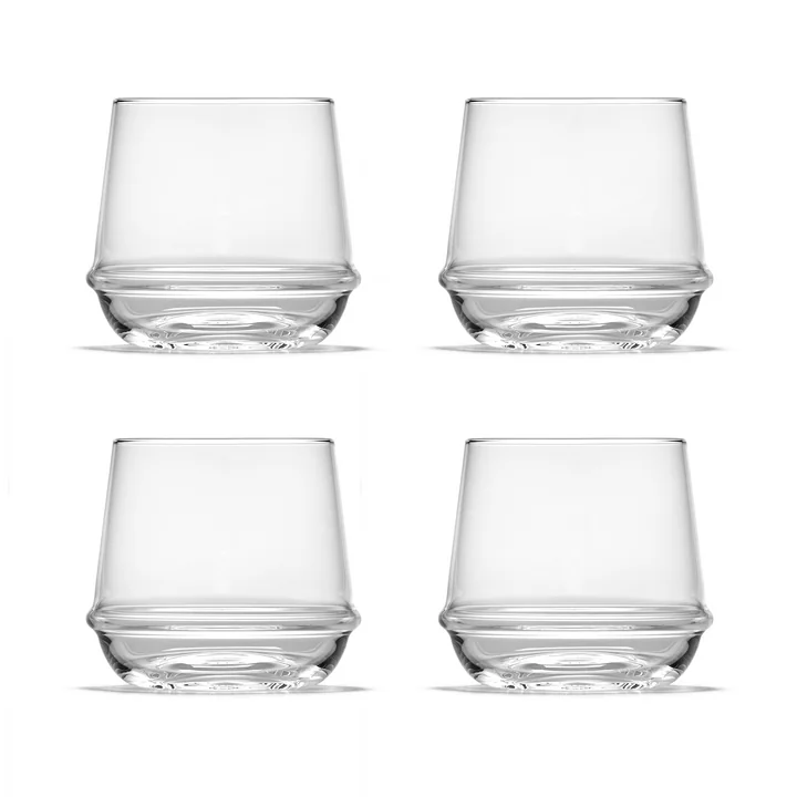 Dune Whiskyglas by Kelly Wearstler, klar (4er-Set) von Serax