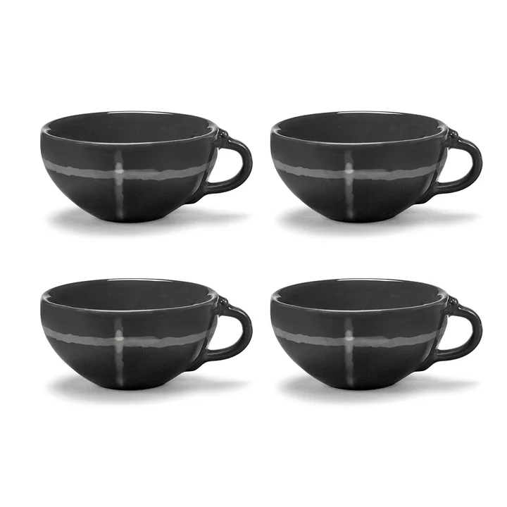 Zuma Espressotasse by Kelly Wearstler, Pacific / grau (4er-Set) von Serax