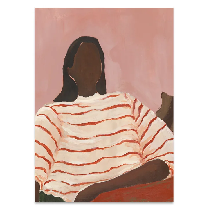 Red Stripes Poster von Paper Collective