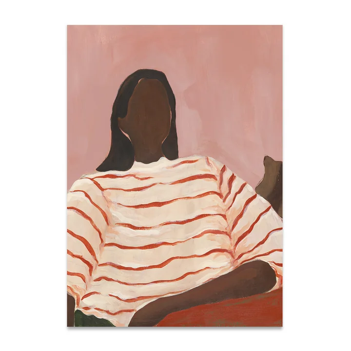 Red Stripes Poster von Paper Collective