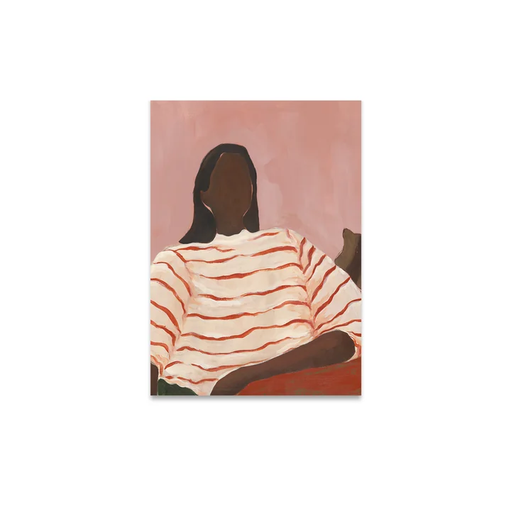 Red Stripes Poster von Paper Collective