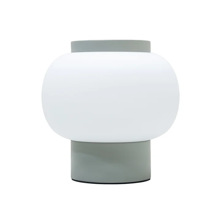 Nuuck - Finn Tischleuchte Ø 22 cm, opal weiß/grau