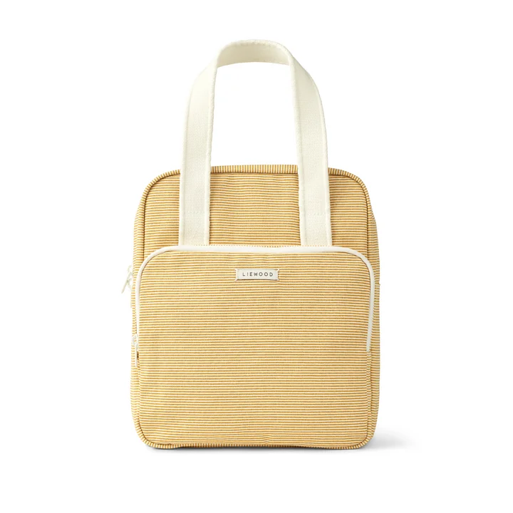 Elsa Rucksack, 30 x 24 x 12 cm, gestreift yellow mellow / creme de la creme von LIEWOOD