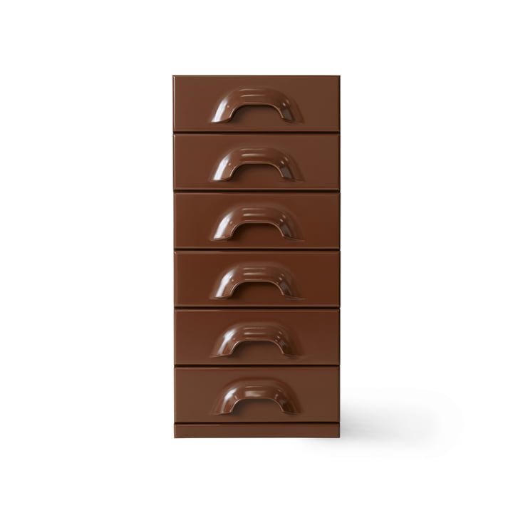 HKliving - Kommode mit 6 Schubladen, chocolate