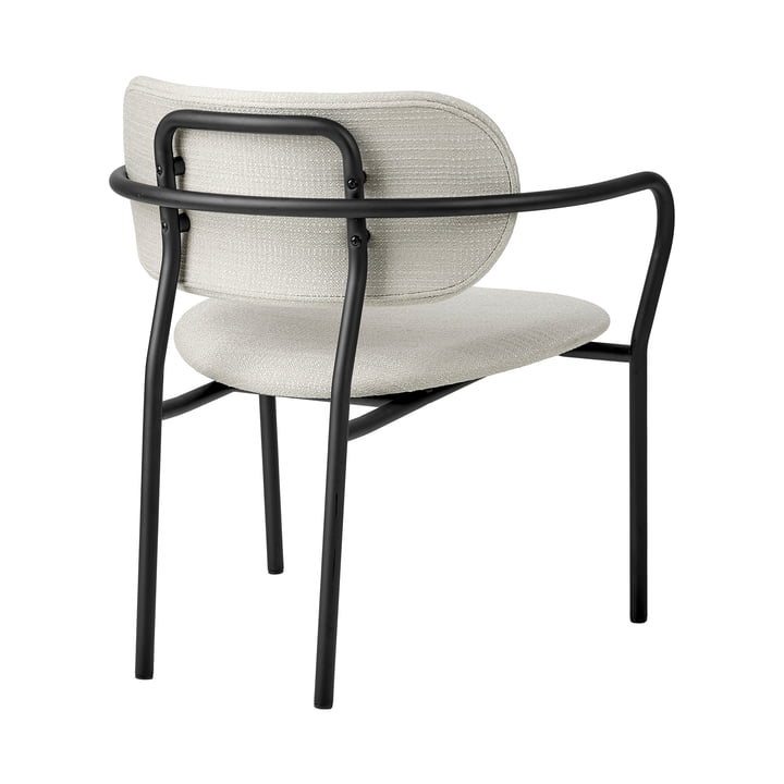 Gubi - Coco Lounge Chair Vollpolsterung, schwarz matt / Eero Special (106)