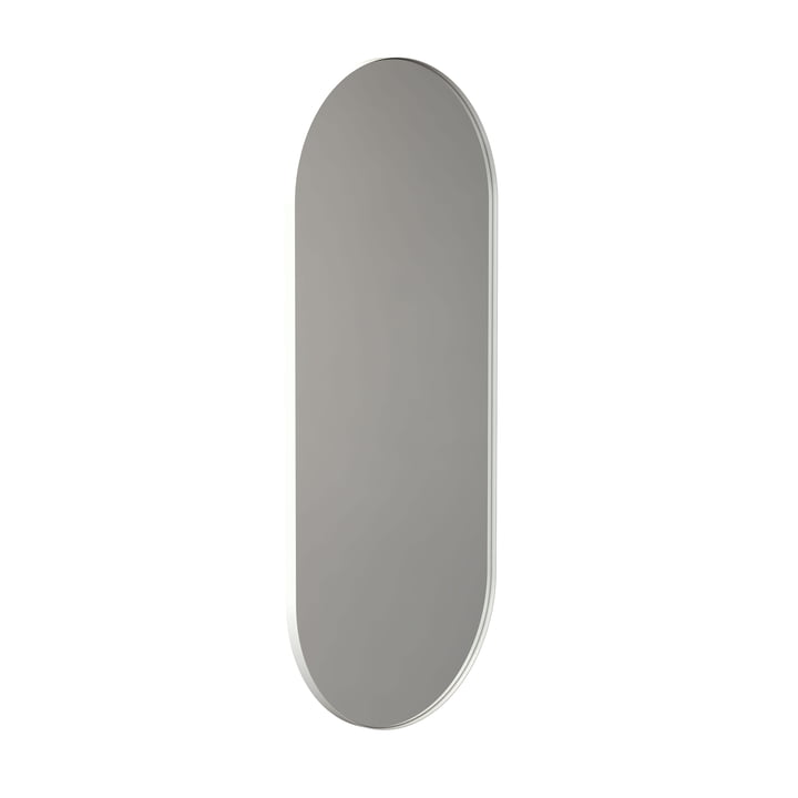 Frost - Unu Wandspiegel 4146 mit Rahmen, oval, 60x140 cm, weiß matt