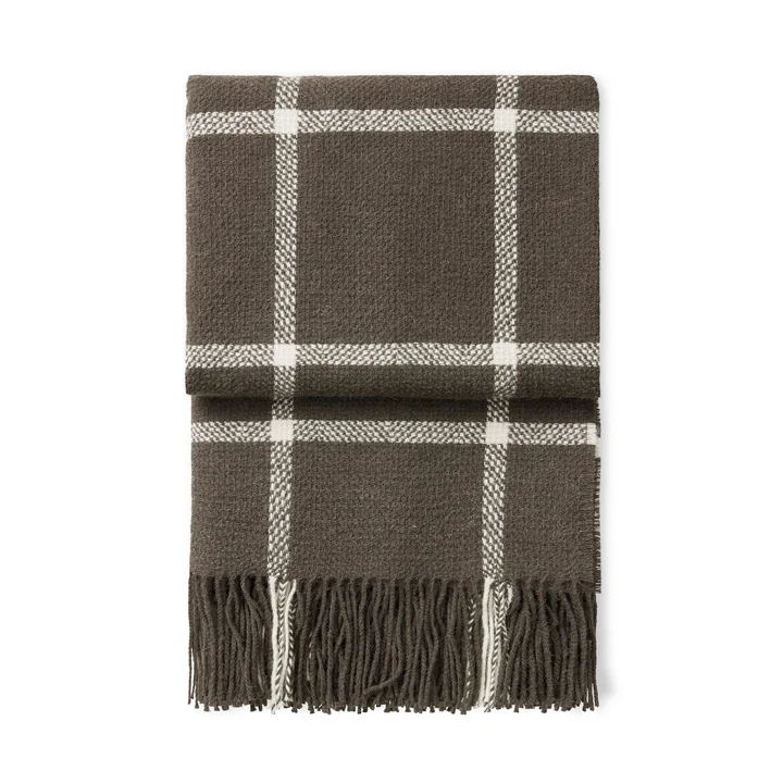Tartan Decke, 130 x 190 cm, braun von Elvang