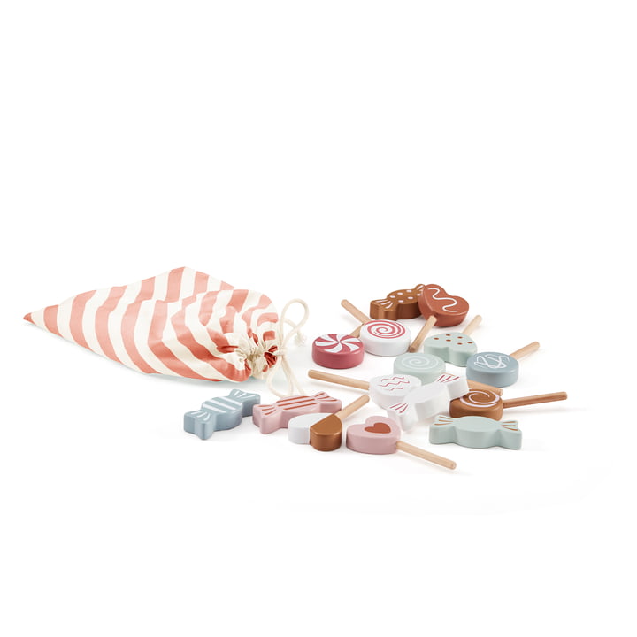 Bistro Süßigkeiten im Beutel, bunt (16er-Set) von Kids Concept