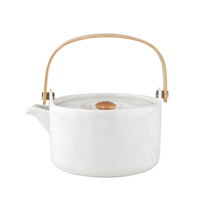 Oiva Unikko Teekanne, 700 ml, weiß von Marimekko