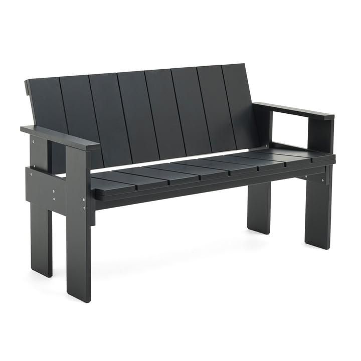 Crate Dining Bench, black von Hay