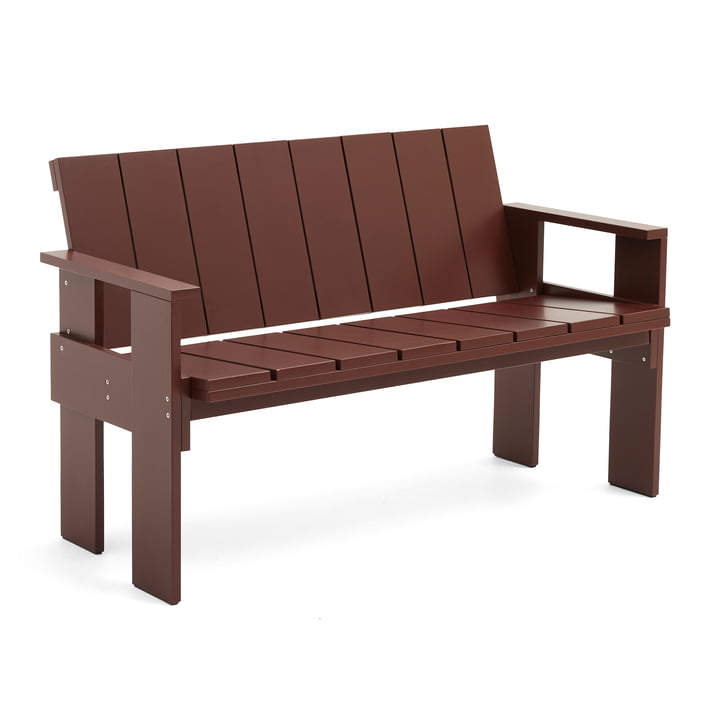 Crate Dining Bench, iron red von Hay