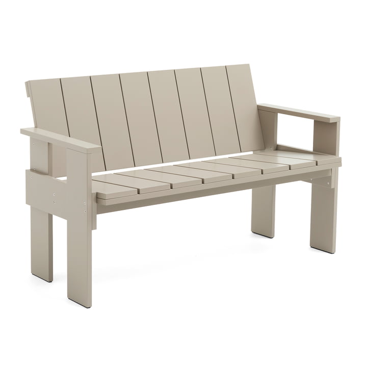 Crate Dining Bench, london fog von Hay