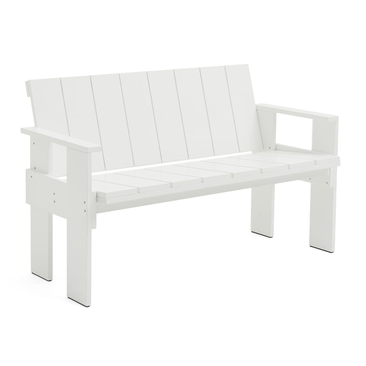 Crate Dining Bench, white von Hay