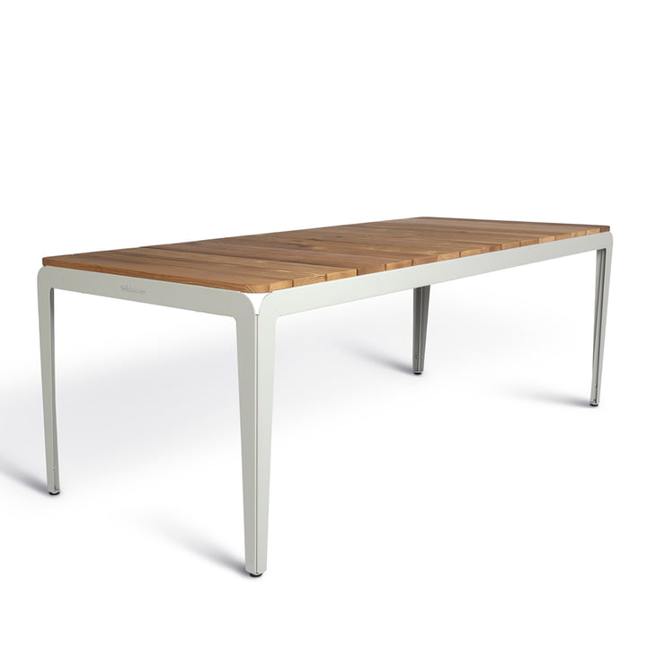 Bended Table Wood Outdoor, 220 cm, achatgrau von Weltevree