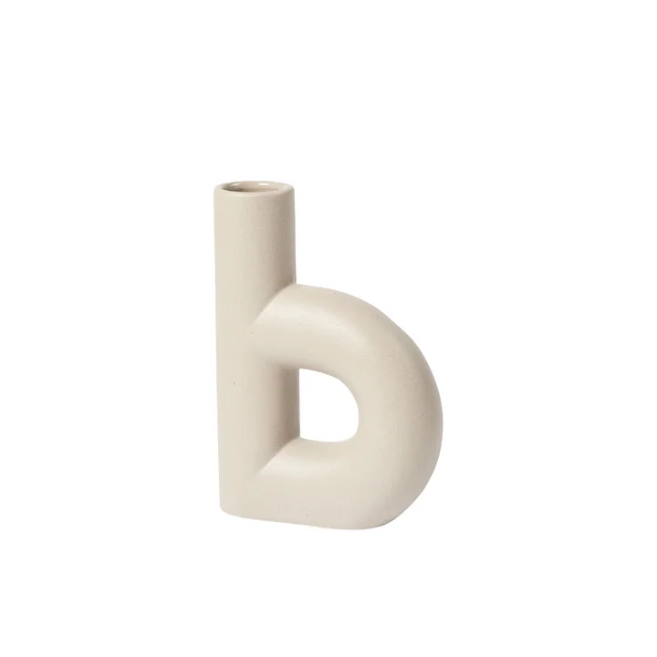Hector Vase, b, dove grey von Broste Copenhagen