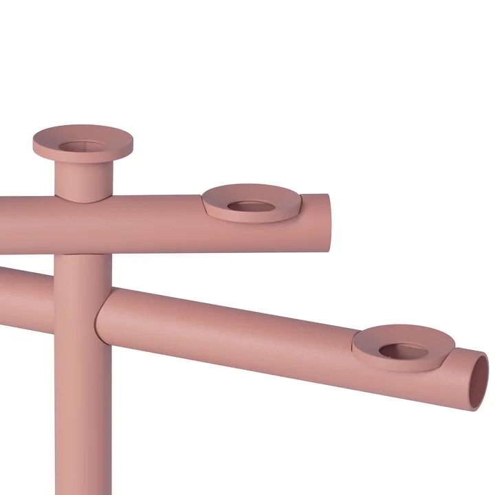 Frederik Roijé - Light my Fire, Kerzenständer, rose