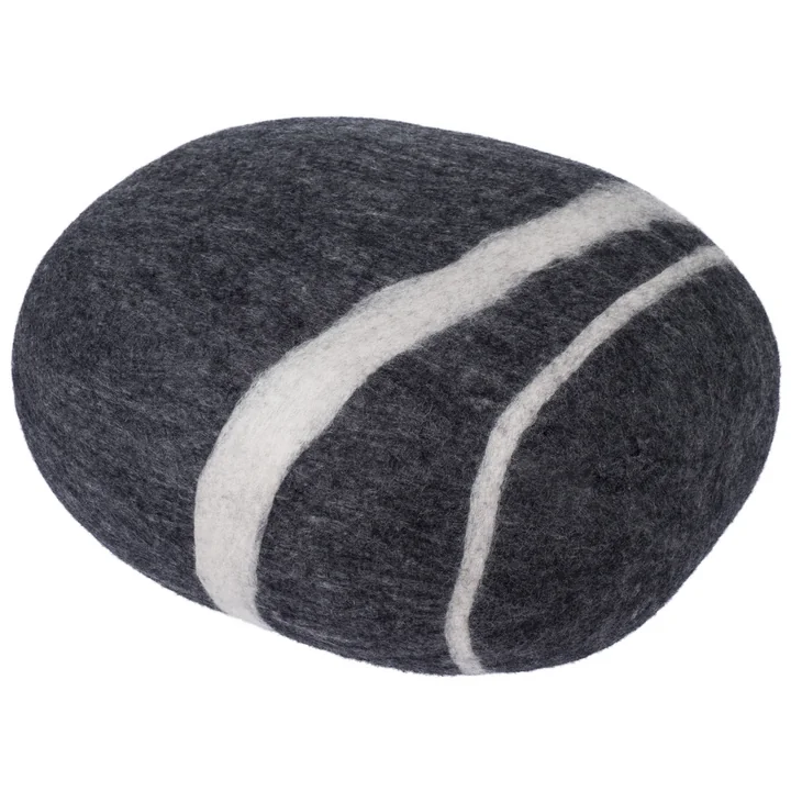 myfelt - Kieselstein Pouf Hugo 3XL, dunkelgrau meliert