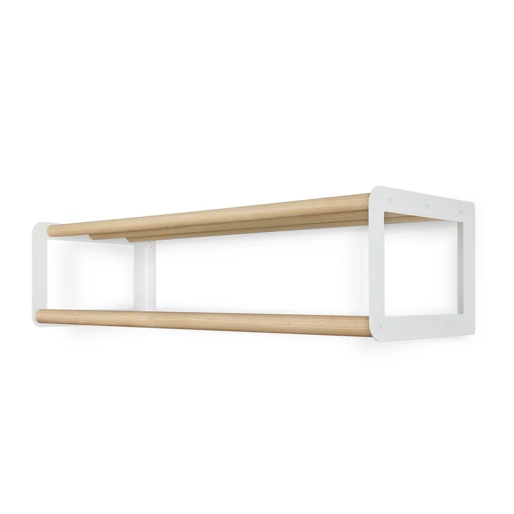vonbox - Wandgarderobe Stixx, Esche natur / weiß	