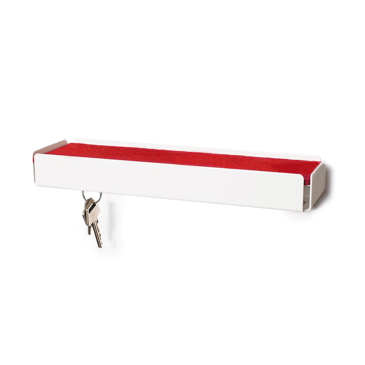 Konstantin Slawinski - SL35 Key-Box Schlüsselbox, weiß / Filz rot