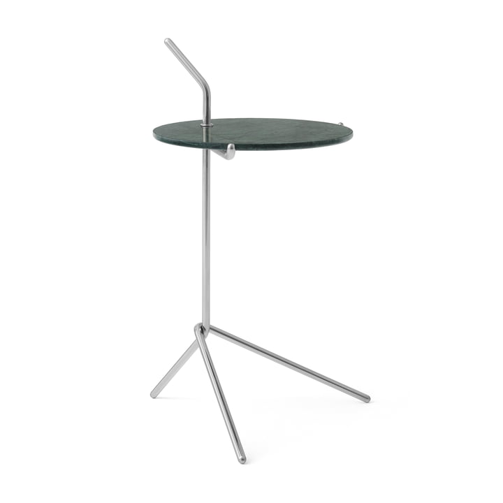 Halten Side Table SH9, Verde Guatemala / Edelstahl poliert von &Tradition