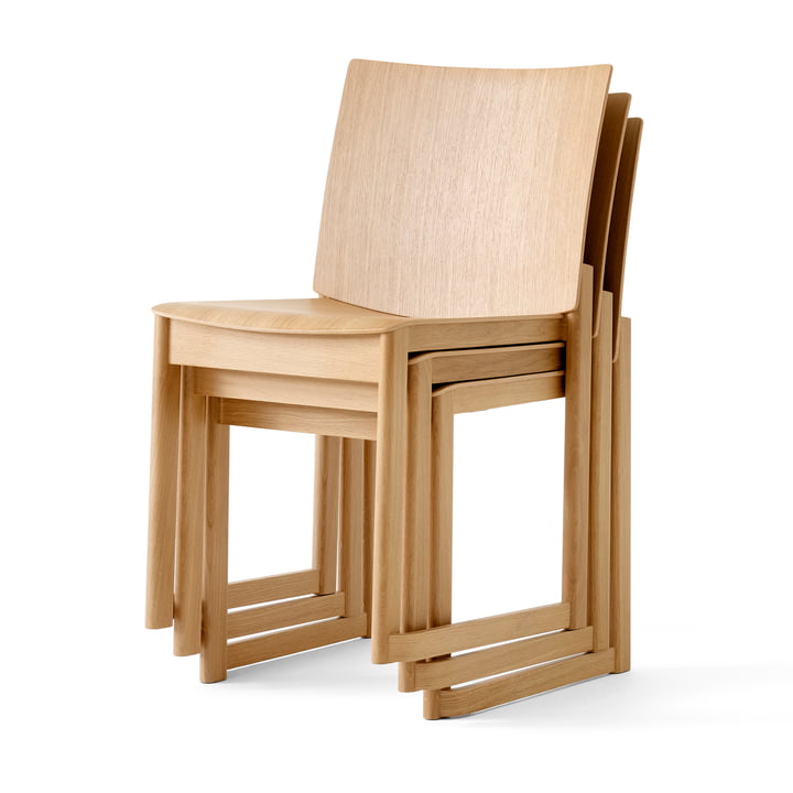 Allwood Side Chair AV35, Eiche lackiert von &Tradition