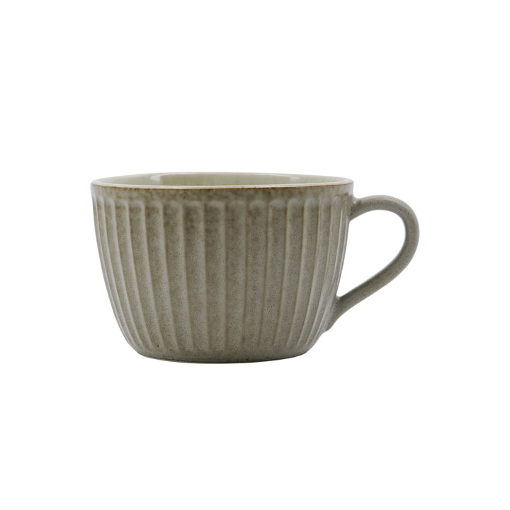 House Doctor - Pleat Tasse, D10,5 cm, grau / braun