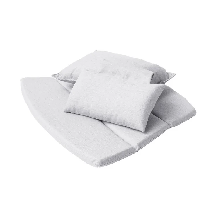 Kissensatz für Breeze Highbacksessel von Cane-line in hellgrau