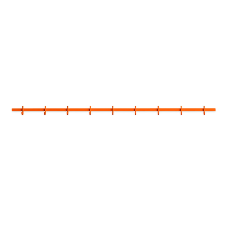 String - Relief Hakenleiste, groß, B 123 cm, orange