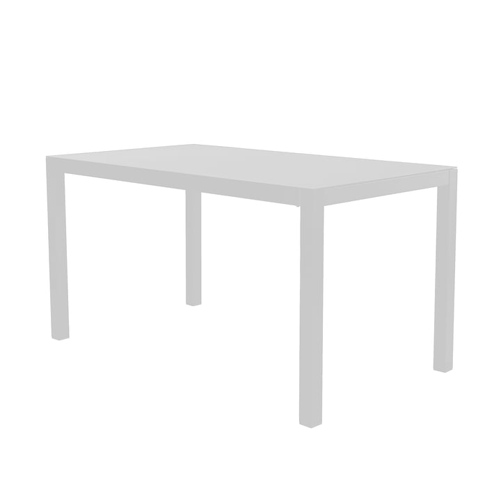 Fiam - Aria Tisch ausziehbar, 140 / 200 x 80 cm, weiß