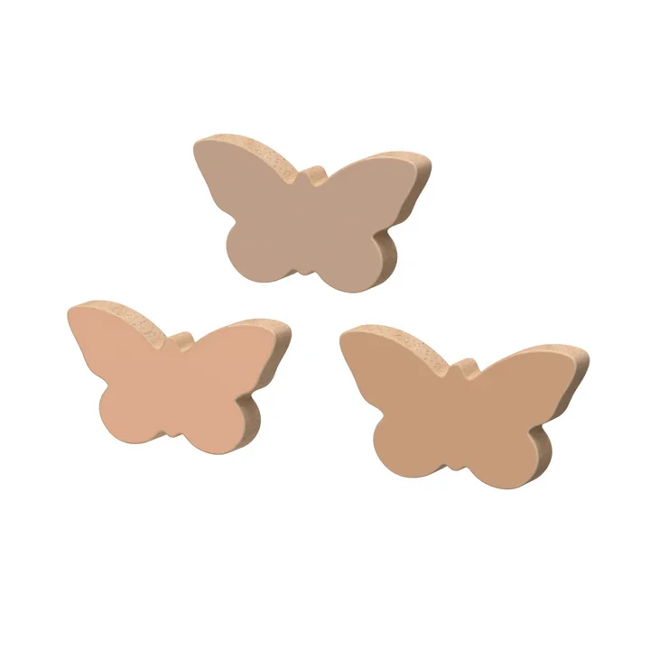 Haken aus Holz, Schmetterling von Cam Cam Copenhagen