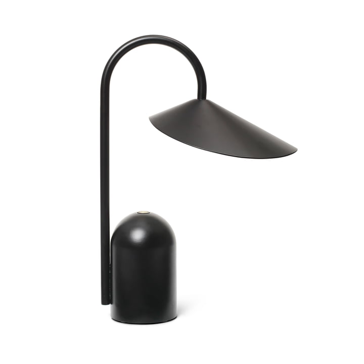 Arum Akku LED-Tischleuchte, schwarz von ferm Living