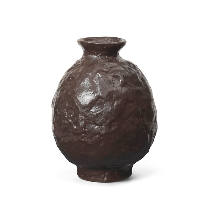 Doro Vase, H16, coffee von ferm Living