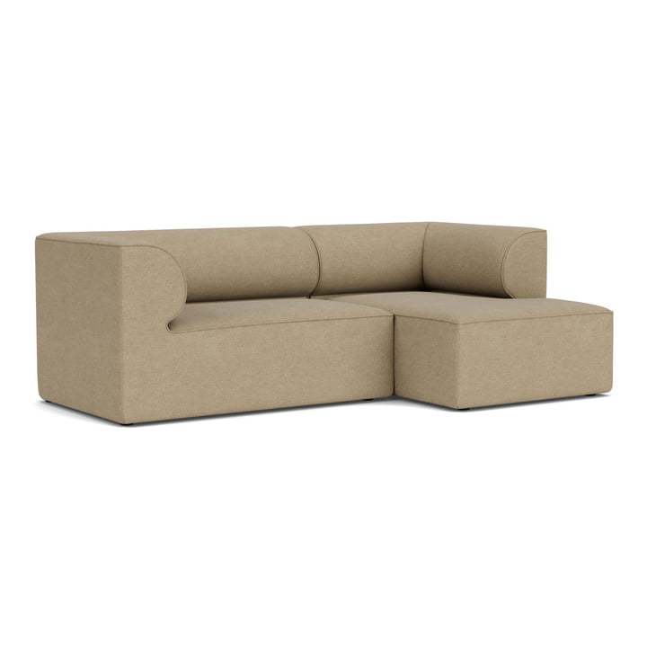 Eave 96 2-Sitzer Sofa, Eckmodul rechts, Bouclé 02, beige von Audo