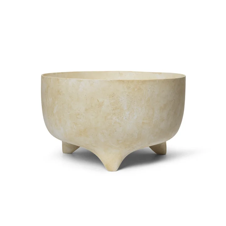 Ferm Living - Evoke Blumentopf small, Ø 44 x H 27 cm, warm sand