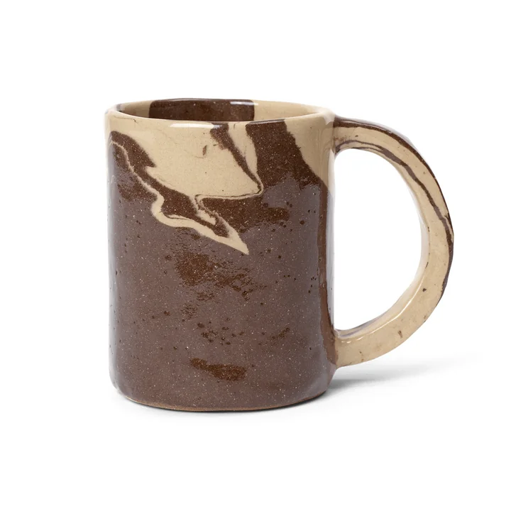 Ryu Tasse, 30 cl, sand / braun von Ferm Living