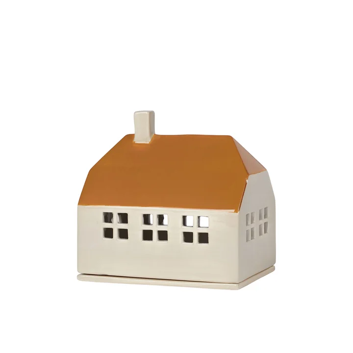 Bo Dekohaus, B14 x T10 x H14,5 cm, Golden Brown von Broste Copenhagen