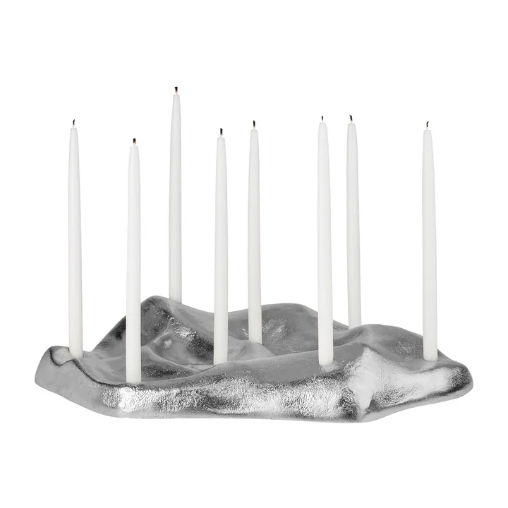 Lumos Kerzenständer, Silver Finish von Broste Copenhagen