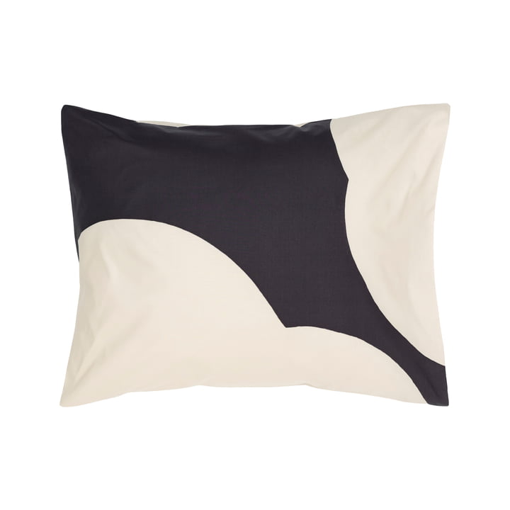 Iso Unikko Kissenbezug, 60 x 63 cm, off-white / charcoal von Marimekko