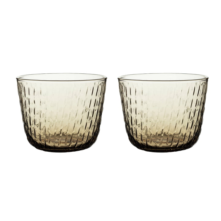 Syksy Glas, 200 ml, braun (2er-Set) von Marimekko