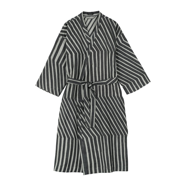 Kalasääski Bademantel, off-white / charcoal von Marimekko