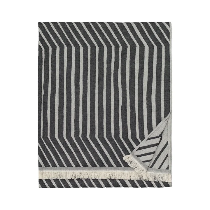 Marimekko-Kalasaaski-Badetuch-100-x-180-cm-off-white-charcoal-gefaltet