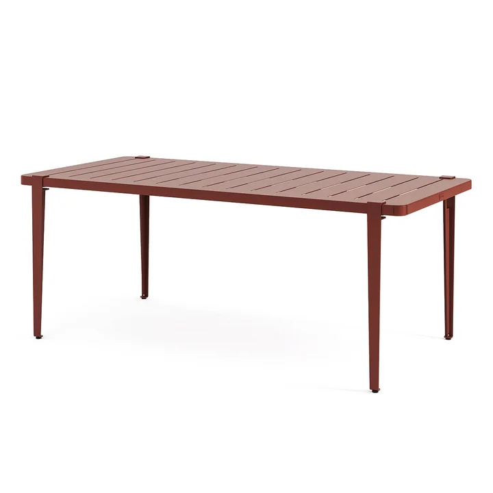 Gartentisch MIDI Kollektion, 190 x 90 cm, brick red von TipToe