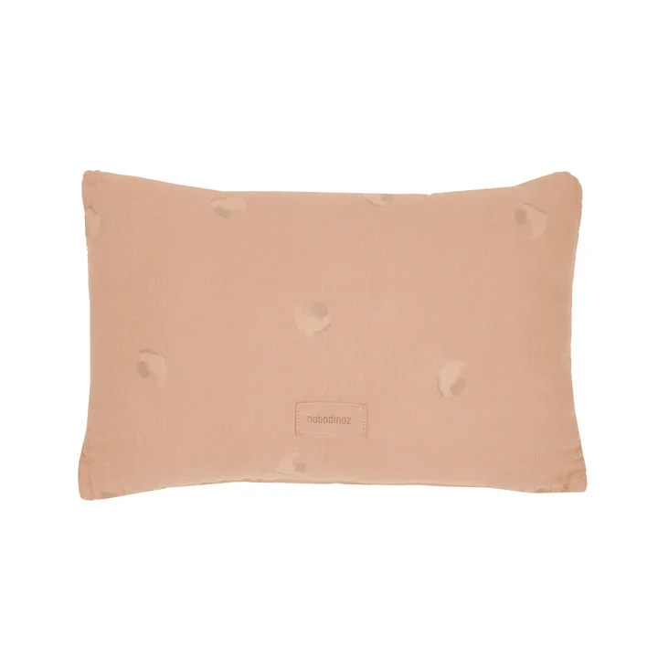 Wabi Sabi Musselin Kissen, 35 x 23 cm, powder pink blossom von Nobodinoz