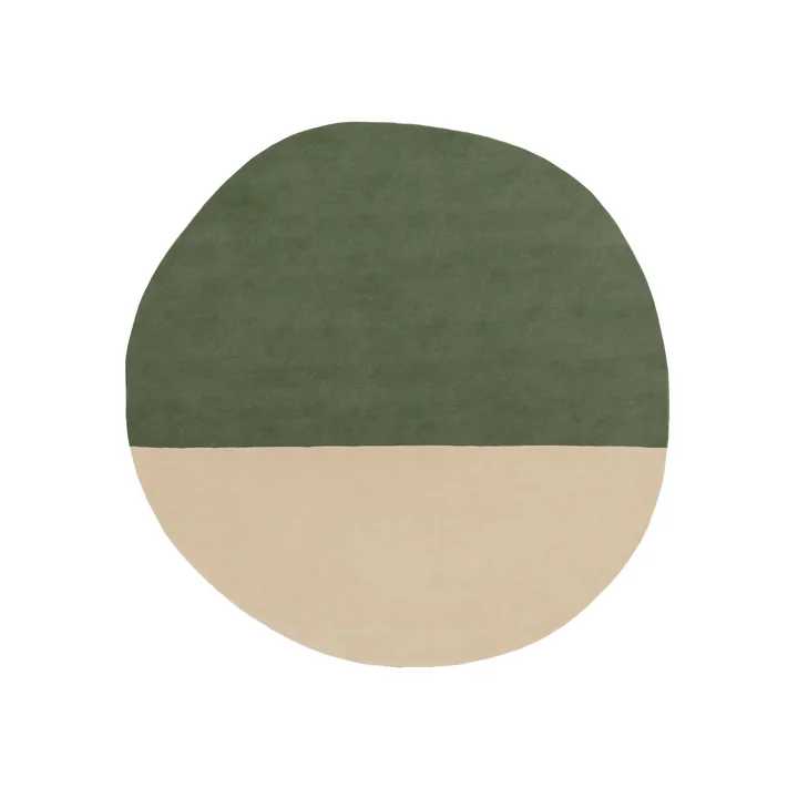 Pearl Wollteppich, 150 x 148 cm, grün von nanimarquina