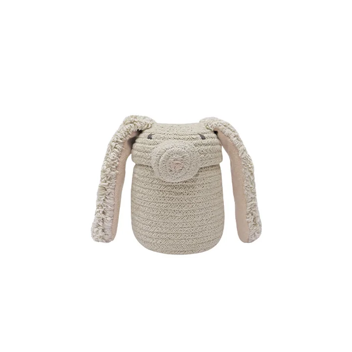 Spiel- und Aufbewahrungskorb, mini Rita the Rabbit, creme von Lorena Canals