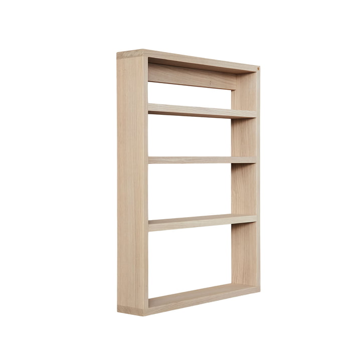 A-Podium Shelf, 70 x 10 x 52 cm, Eiche weiß matt lackiert von Andersen Furniture