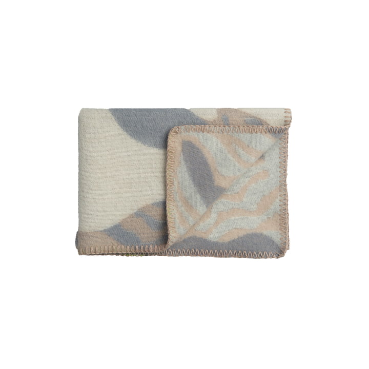 Røros Tweed - Fugl og Fisk Baby Wolldecke, grey / beige