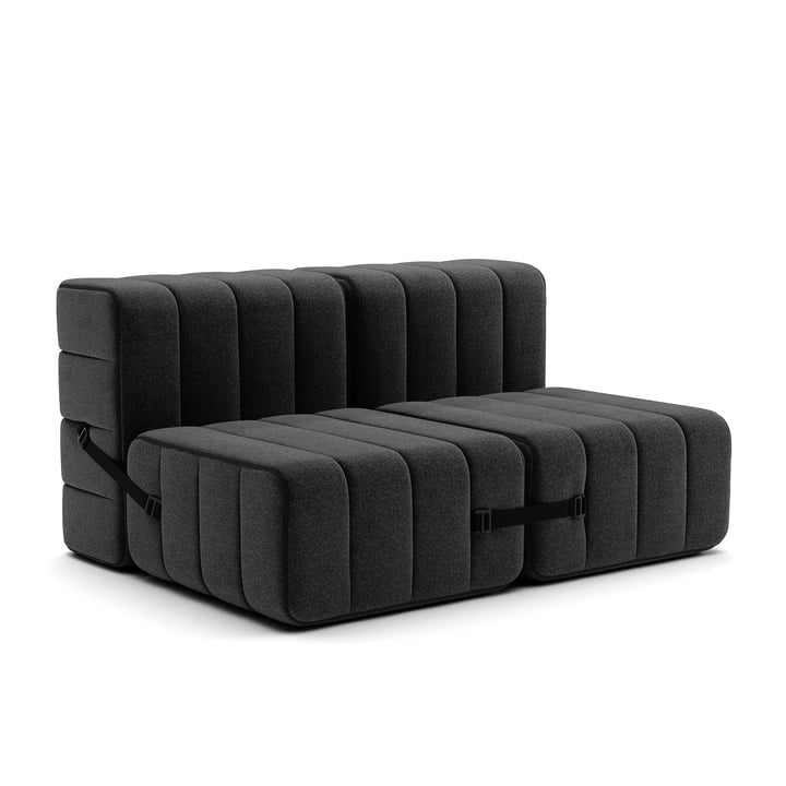 Ambivalenz - Curt Sofa Set 4, Dama - 0004 (dunkelgrau)