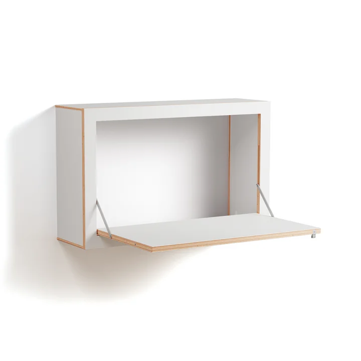 Ambivalenz - Fläpps Sekretär/in 80 x 50 x 20 cm, weiß