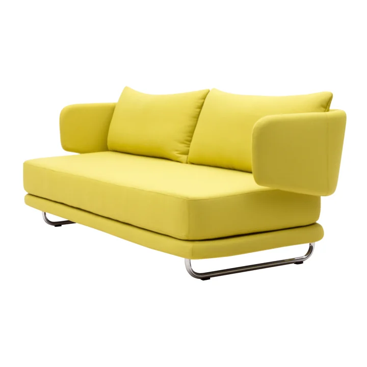 Jasper Schlafsofa, gelb (Stoff Filz 847) von Softline